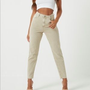 Sand Co-ord Riot high waisted mom jeans!! NWT, these are too big for me
